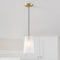 Designers Fountain Liana 60 Watt 1-Light Brushed Gold Glam Pendant Light with Etched Glass Shade D328M-6PB-BG - alternate 5